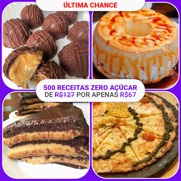 500 Receitas Zero Açúcar e Glúten - Imagem 2